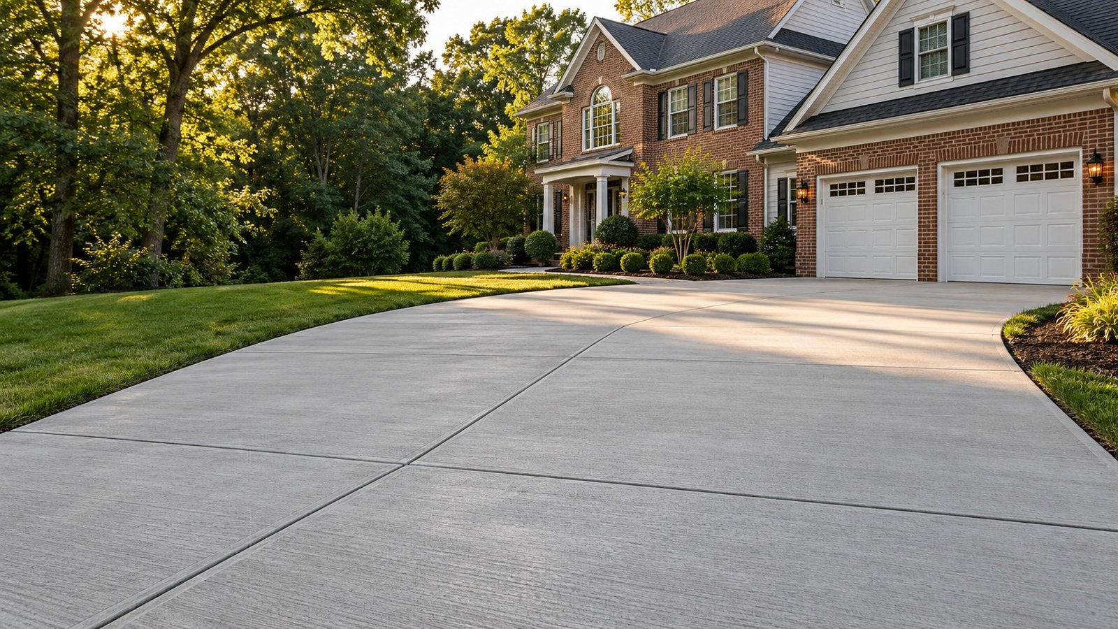 Illustrative concrete driveway design