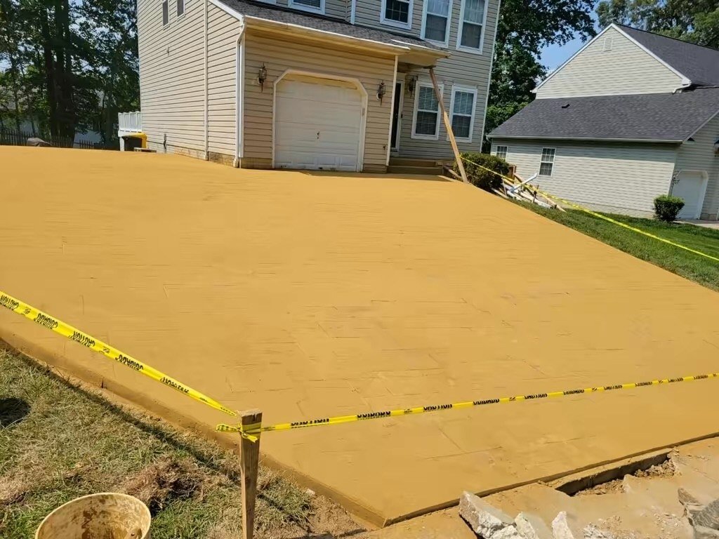 Spacious backyard patio